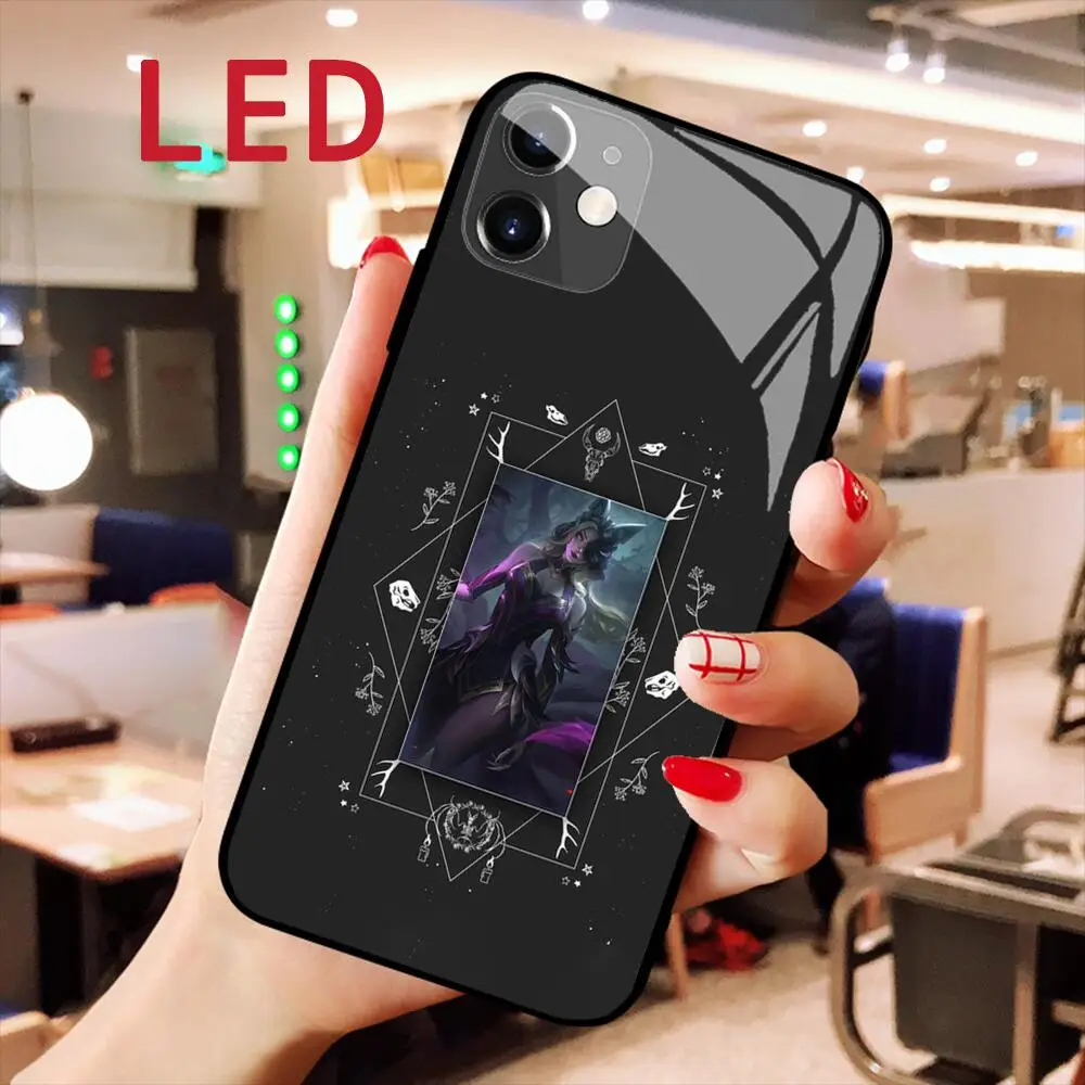 Ahri League of Legends Luminous Tempered Glass Phone Case for Apple Iphone 14 13 12 11 Pro Max XS Mini XR Light Flash LED Cover
Ahri League of Legends Luminous Tempered Glass Phone Case for Apple Iphone 14 13 12 11 Pro Max XS Mini XR Light Flash LED Cover