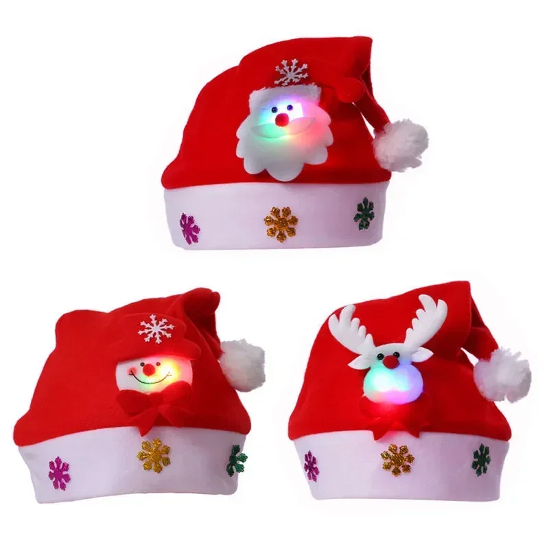 Christmas LED Hat New Year Cute Kids Adults Cap Navidad Children Girl Hat New Year Costume Santa Claus Xmas Winter Gift Decor
Christmas LED Hat New Year Cute Kids Adults Cap Navidad Children Girl Hat New Year Costume Santa Claus Xmas Winter Gift Decor