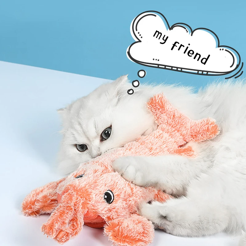 Electric Jumping Cat toy Shrimp Moving Simulation Lobster Electronic Plush Toys For Pet dog cat Children Stuffed Animal toy
Electric Jumping Cat toy Shrimp Moving Simulation Lobster Electronic Plush Toys For Pet dog cat Children Stuffed Animal toy
