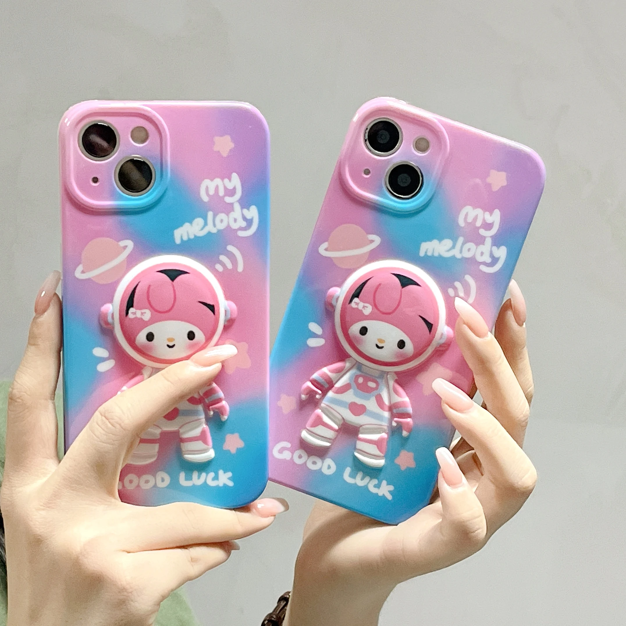 Cute 3D Stereoscopic astronaut sanrio my melody Phone Case For Iphone 11 12 13 Pro Max X Xs Xr Soft Silicone Cover
Cute 3D Stereoscopic astronaut sanrio my melody Phone Case For Iphone 11 12 13 Pro Max X Xs Xr Soft Silicone Cover