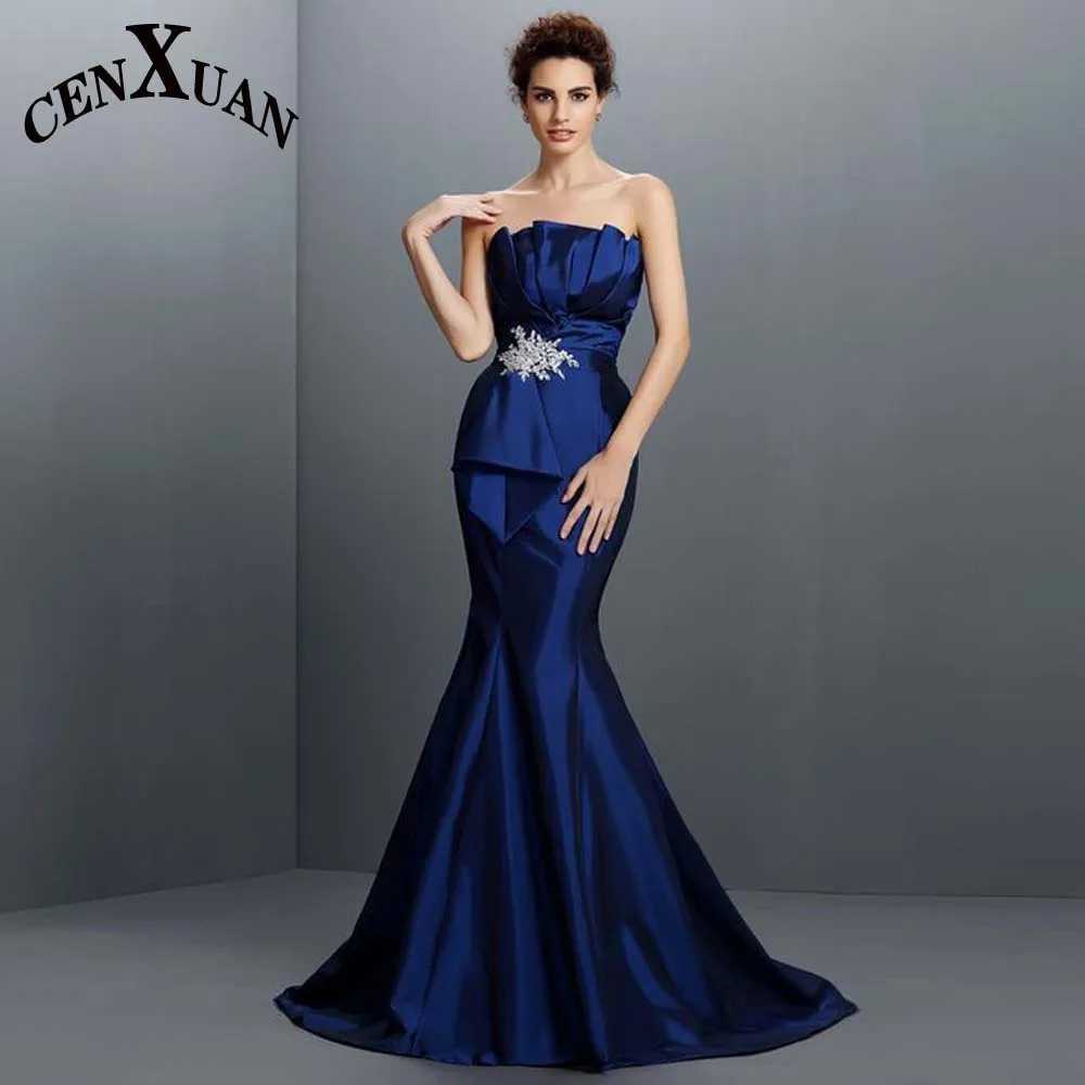 Cenxuan Royal Blue Stylish Appliques Mother of The Brides Crystals Evening For Women Formal Party Robes De Soirée Custom Made
Cenxuan Royal Blue Stylish Appliques Mother of The Brides Crystals Evening For Women Formal Party Robes De Soirée Custom Made