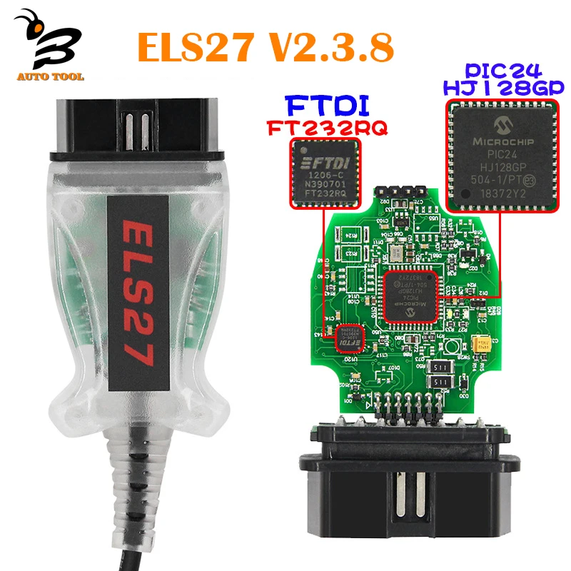 

ELS27 FORScan OBD2 Scanner V2.3.8 PIC24HJ128GP FTDI Mircochip Diagnostic Cable ELM327 J2534 For Ford/Ma-zda/Lin-coln/Mer-cury