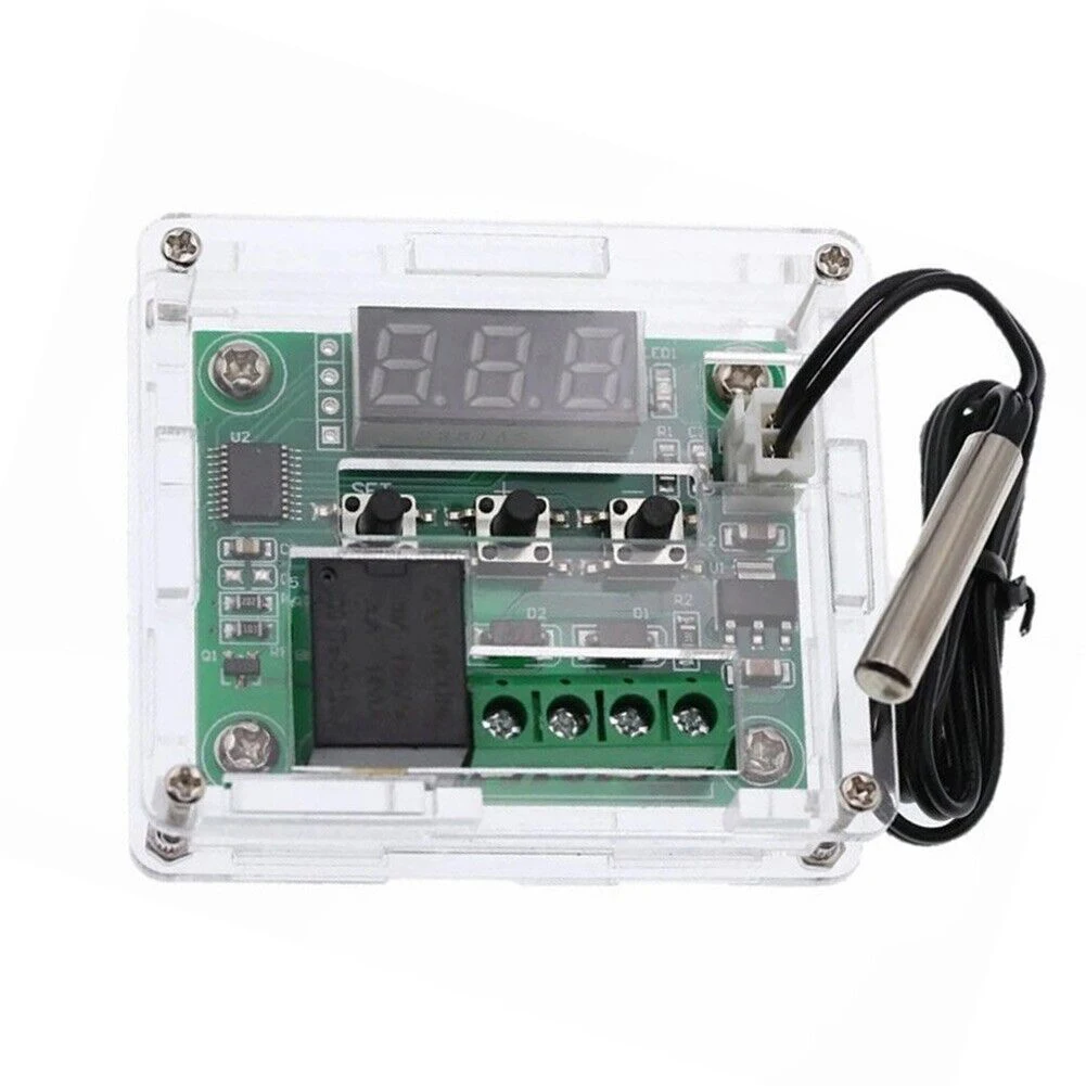 W1209 Controller Module 20A Relay Digital Temperature Controller Temp Control Switch Temperature Control Board
W1209 Controller Module 20A Relay Digital Temperature Controller Temp Control Switch Temperature Control Board