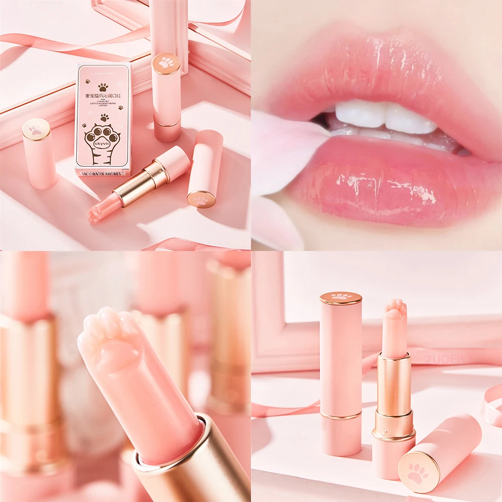 Cat's Claw Lip Balm Crystal Temperature Change Lipstick Long-Lasting Moisturizing Lip Base Anti-Cracking Repair Lip Care
Cat's Claw Lip Balm Crystal Temperature Change Lipstick Long-Lasting Moisturizing Lip Base Anti-Cracking Repair Lip Care