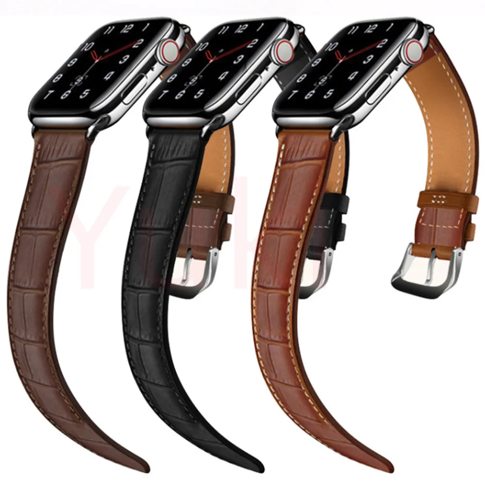 Leather Strap For Apple Watch Band Series 7 45/41/44/40/42/38MM Accessories Watchband correa Bracelet On iWatch Series 5 6 7 SE
Leather Strap For Apple Watch Band Series 7 45/41/44/40/42/38MM Accessories Watchband correa Bracelet On iWatch Series 5 6 7 SE