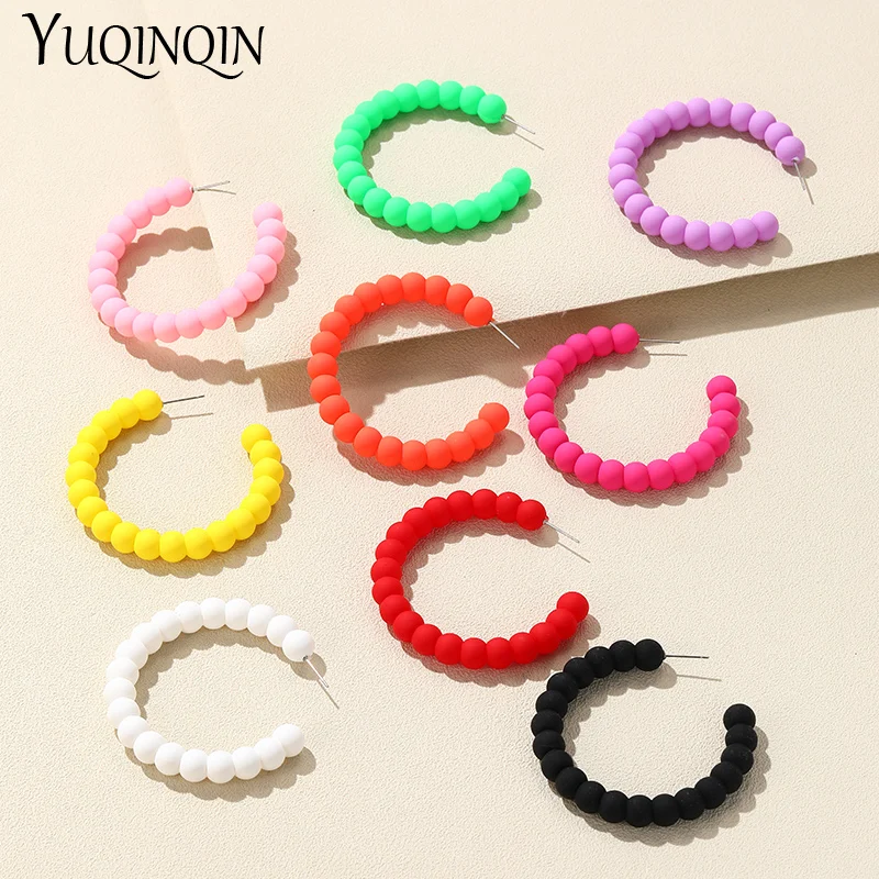 New Fashion Big Geometric Round Hoop Earrings for Woman Polymer Clay Korean Large Ear ring for Girls Summer Travel Party Jewelry
New Fashion Big Geometric Round Hoop Earrings for Woman Polymer Clay Korean Large Ear ring for Girls Summer Travel Party Jewelry
