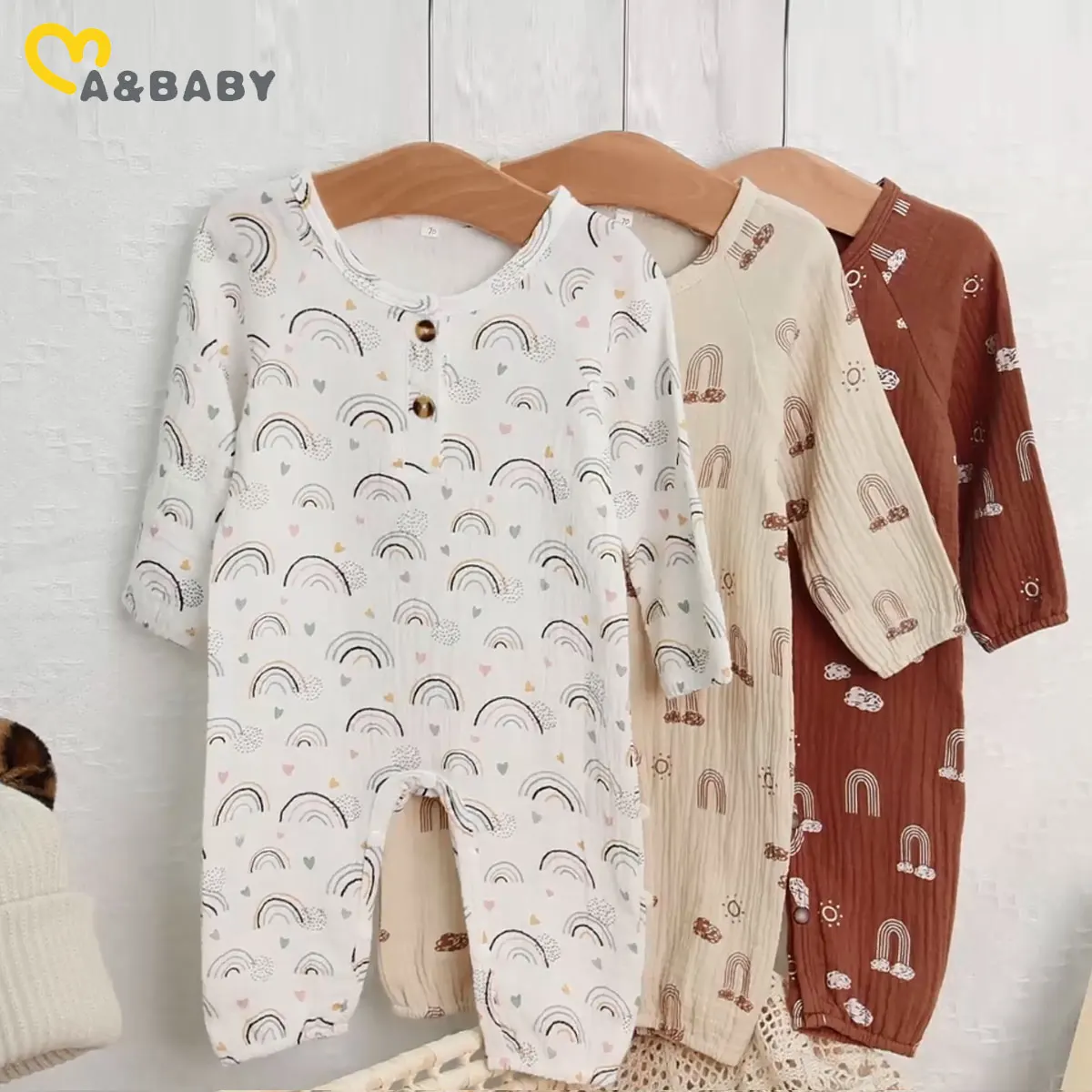 ma&baby 0-3Years Infant Newborn Baby Boy Girl Jumpsuit Soft Long Sleeve Rainbow Print Romper Autumn Spring Clothing
ma&baby 0-3Years Infant Newborn Baby Boy Girl Jumpsuit Soft Long Sleeve Rainbow Print Romper Autumn Spring Clothing