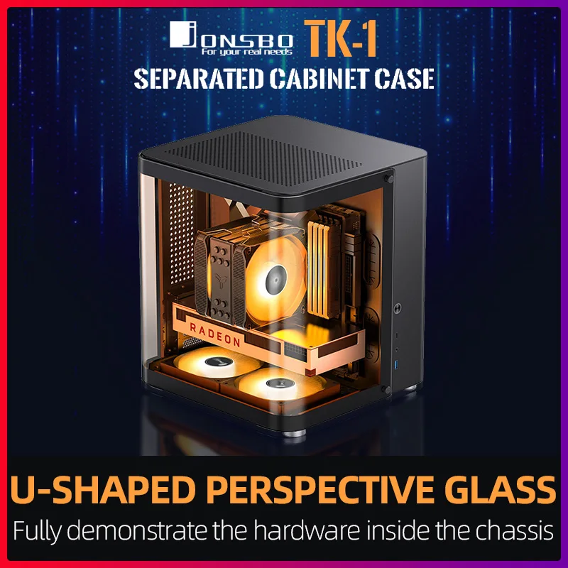 JONSBO TK-1 M-ATX/ITX Starship Cabin Mini PC Case Side Transparent Maximum Support For 160mm Cooler And 240mm Water Cooling
JONSBO TK-1 M-ATX/ITX Starship Cabin Mini PC Case Side Transparent Maximum Support For 160mm Cooler And 240mm Water Cooling