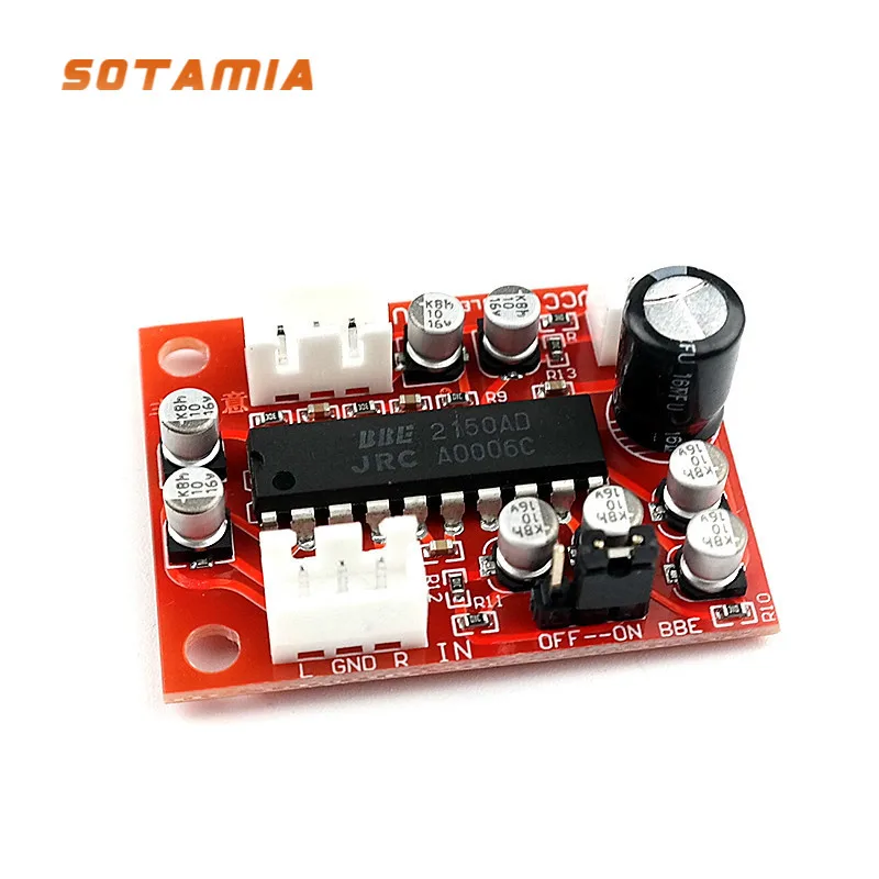 SOTAMIA NJM2150BBE Tone Preamplifier Board Signal Sound Effect Exciter Treble Bass With BBE Through Switch DIY Power Amplifier
SOTAMIA NJM2150BBE Tone Preamplifier Board Signal Sound Effect Exciter Treble Bass With BBE Through Switch DIY Power Amplifier