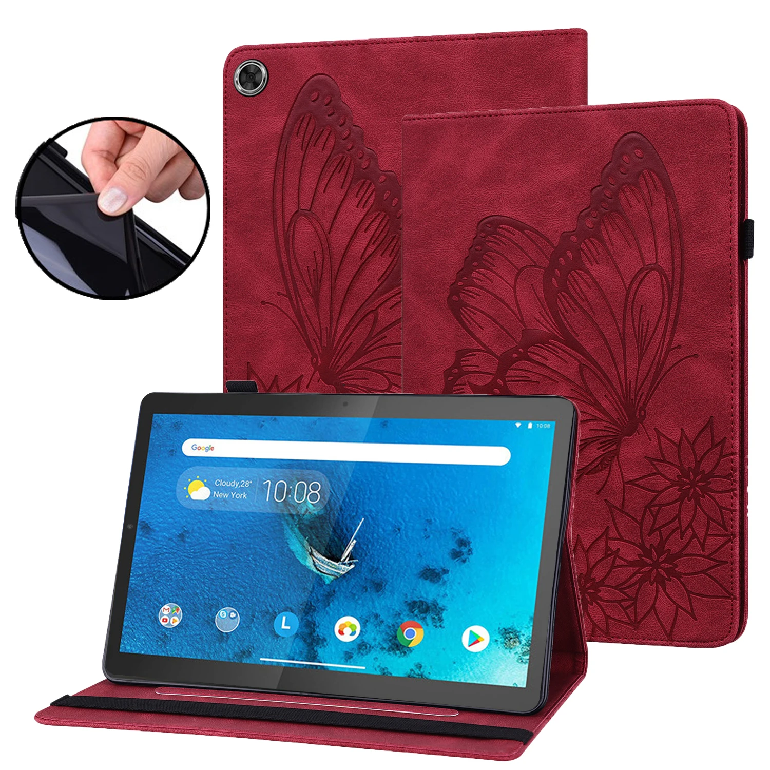 For Lenovo Tab M8 4th Gen Tablet Cover 2023 Case TB300FU TB300XU 8 inch Retro Butterfly Embossing PU Leather Soft TPU Back Shell 
For Lenovo Tab M8 4th Gen Tablet Cover 2023 Case TB300FU TB300XU 8 inch Retro Butterfly Embossing PU Leather Soft TPU Back Shell