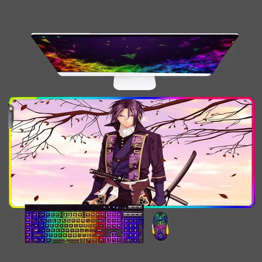 Anime Hakuouki Shinsengumi Kitan RGB Mouse Pad Gaming Accessories PC Gamer XXL Computer Desktop Laptop Varmilo LED Keyboard Mat
Anime Hakuouki Shinsengumi Kitan RGB Mouse Pad Gaming Accessories PC Gamer XXL Computer Desktop Laptop Varmilo LED Keyboard Mat