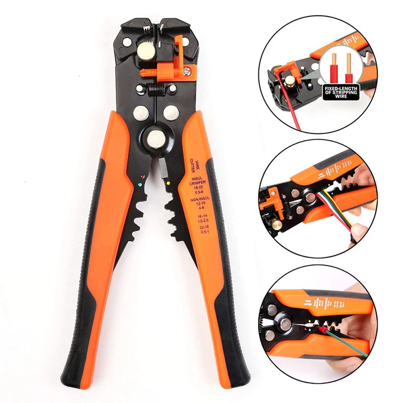 

Wire Stripper Tools Adjusting Insulation Wire Stripper Multitool Plier Crimper Cable Cutter Crimping Terminal 0.2-6.0mm tool