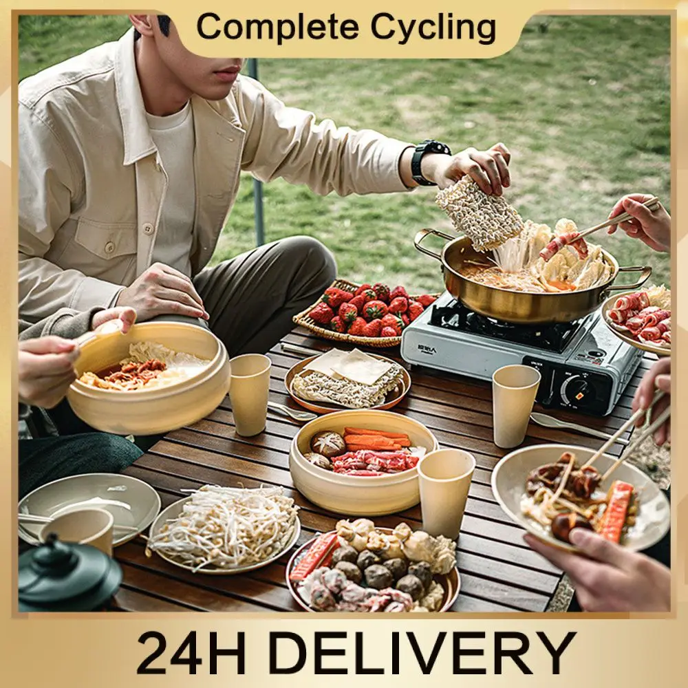 Camping Dishes Mellow Comfortable Grip Picnic Storage Smooth Practicality Portable Does Not Occupy Land High Capacity Tableware
Camping Dishes Mellow Comfortable Grip Picnic Storage Smooth Practicality Portable Does Not Occupy Land High Capacity Tableware