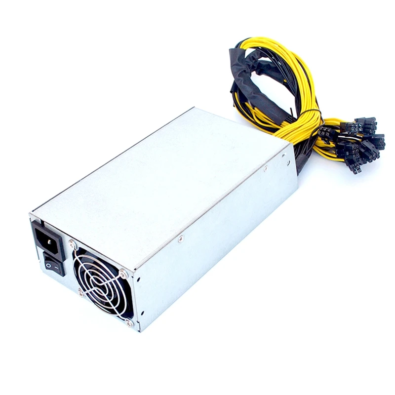 1800W Server Power Supply 220V ETH Bitcoin Mining Power Supply 90% Efficiency Support 8 GPU Card for Riser Antminer
1800W Server Power Supply 220V ETH Bitcoin Mining Power Supply 90% Efficiency Support 8 GPU Card for Riser Antminer