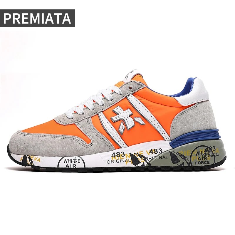 PREMIATA Men's Shoes Suede Color Matching Casual All-match Sneakers Light Luxury Niche Mesh Breathable Lightweight Running Shoes
PREMIATA Men's Shoes Suede Color Matching Casual All-match Sneakers Light Luxury Niche Mesh Breathable Lightweight Running Shoes