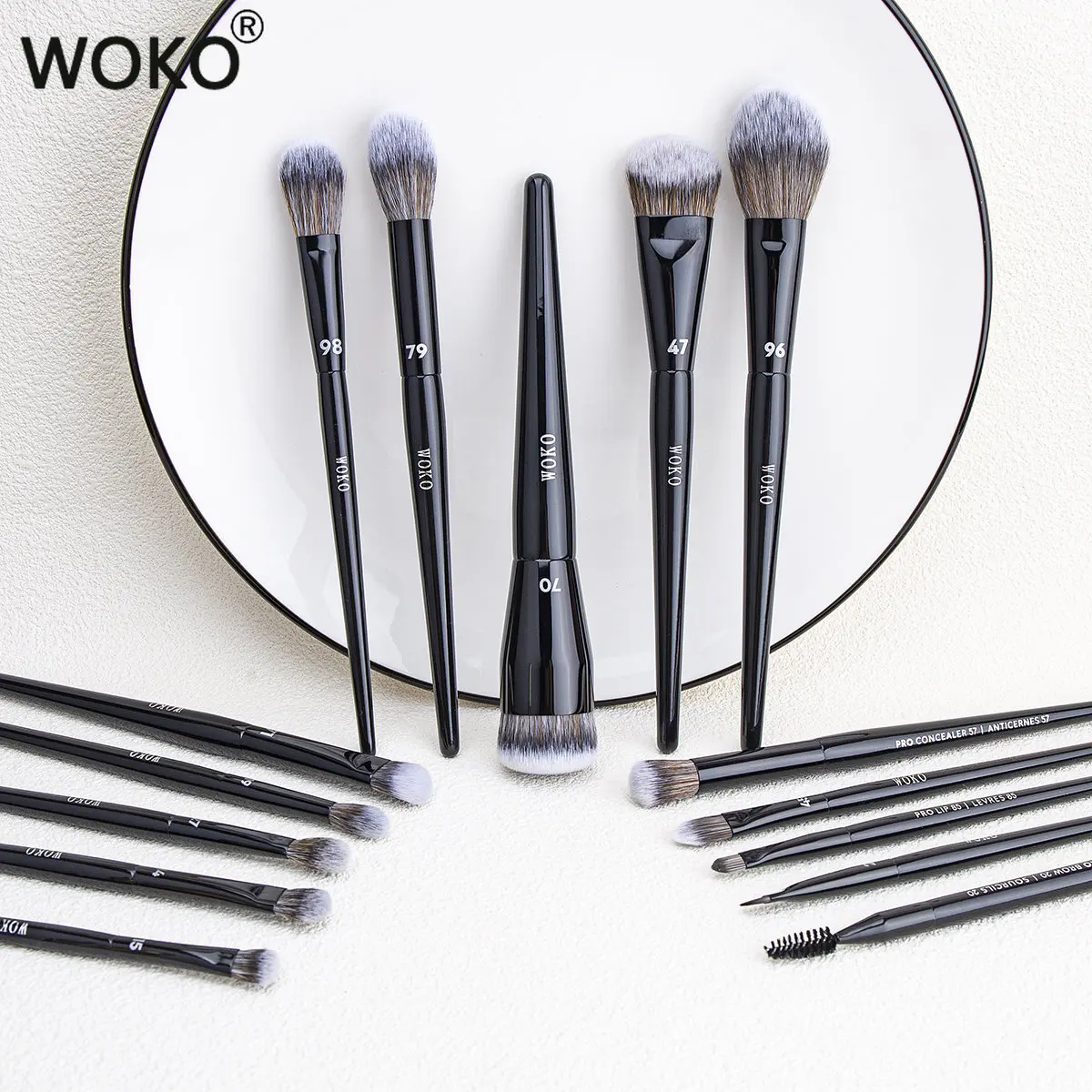 Makeup Brushes Set Face Foundation Cream Blush Eyeshadow Liner Brush Set 15pcs Professional Classic Black Series Make Up Brush
Makeup Brushes Set Face Foundation Cream Blush Eyeshadow Liner Brush Set 15pcs Professional Classic Black Series Make Up Brush
