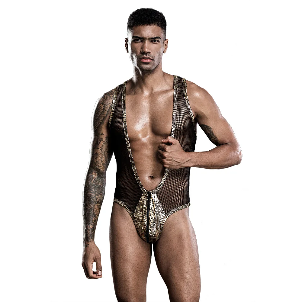 Men's Sexy Mesh See-through Lingerie Underwear Male Snake Hollow Out Bodysuit Night Club Party Costumes Adult Mature Fliter Wear
Men's Sexy Mesh See-through Lingerie Underwear Male Snake Hollow Out Bodysuit Night Club Party Costumes Adult Mature Fliter Wear