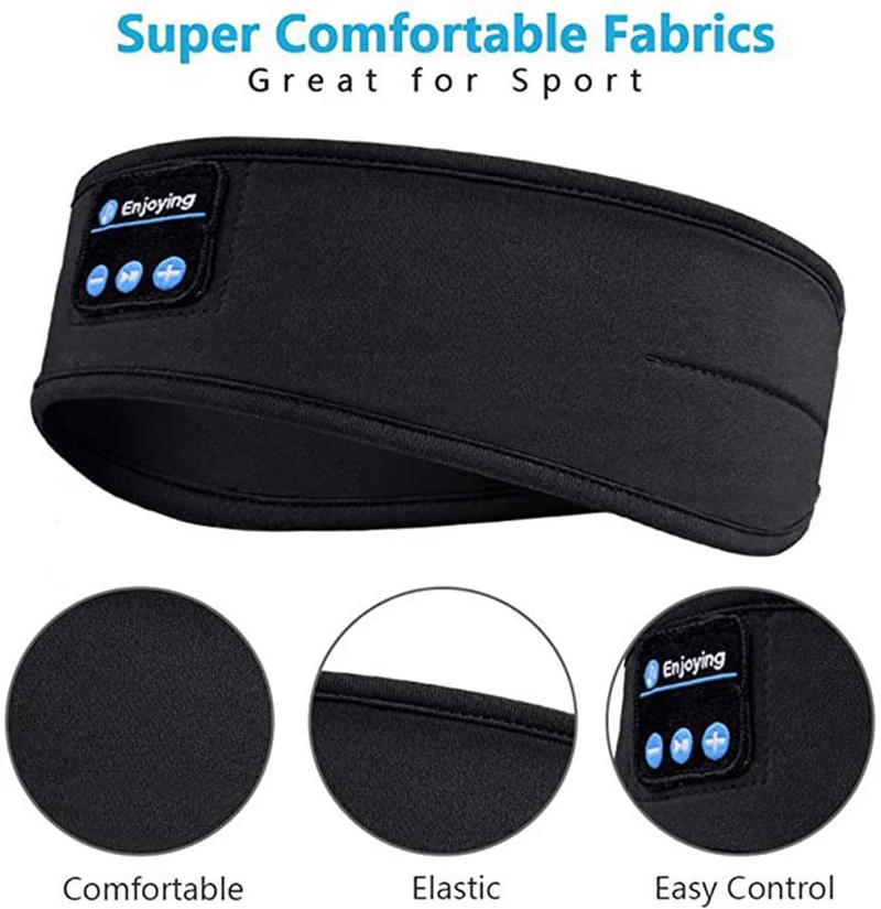 Bluetooth Earphones Sports Sleeping Headband Elastic Wireless Headphones Music Eye Mask Wireless Bluetooth Headset Headband
Bluetooth Earphones Sports Sleeping Headband Elastic Wireless Headphones Music Eye Mask Wireless Bluetooth Headset Headband