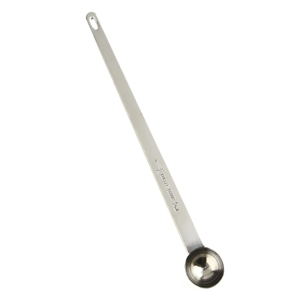 Kitchen Tools Measuring Spoon Long Handle Portable Stainless Steel Coffee Graduated Spoon Engraving Double Unit
Kitchen Tools Measuring Spoon Long Handle Portable Stainless Steel Coffee Graduated Spoon Engraving Double Unit