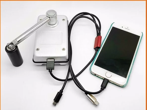 Hand Crank Generator Charger for Outdoor Mobile Phone Computer Charging 10W USB Plug (Generator + DC Regulator)
Hand Crank Generator Charger for Outdoor Mobile Phone Computer Charging 10W USB Plug (Generator + DC Regulator)