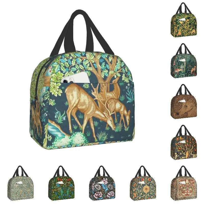 William Morris Deer Forest Animals Insulated Lunch Bag for Women Kids School Portable Cooler Thermal Food Lunch Box Picnic Bags
William Morris Deer Forest Animals Insulated Lunch Bag for Women Kids School Portable Cooler Thermal Food Lunch Box Picnic Bags
