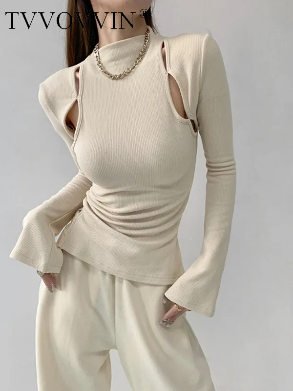TVVOVVIN Hollow Shoulder-wrapped Long-sleeved Bottom Sweater Women Spicy Girls Split Hem Slim Knit Sweater Sweet WB4P
TVVOVVIN Hollow Shoulder-wrapped Long-sleeved Bottom Sweater Women Spicy Girls Split Hem Slim Knit Sweater Sweet WB4P