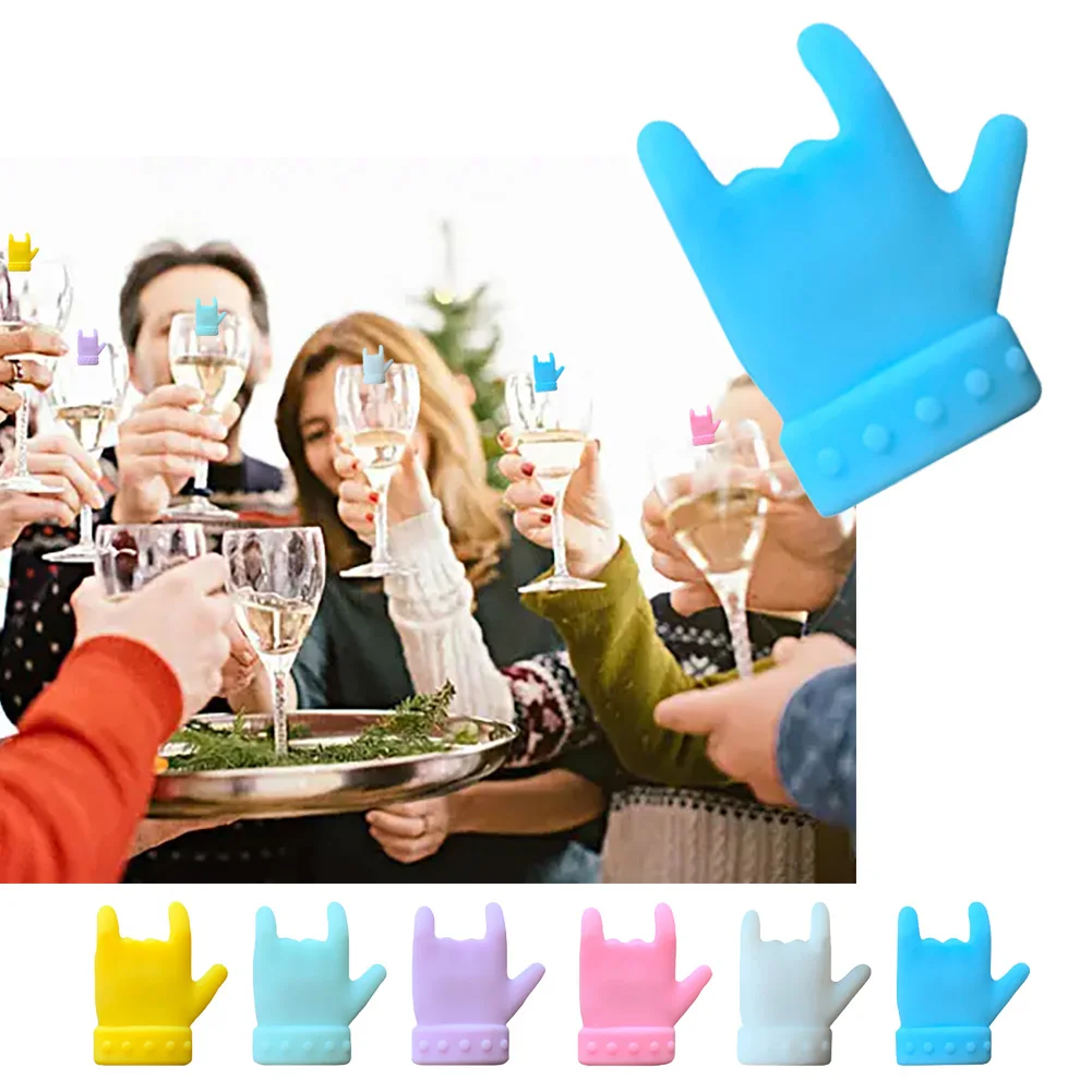 6/12pcs Silicone Red Wine Glass Marker Creative Hand Marker Charm Drinking Glass Identification Cup Labels Tag Signs for Party
6/12pcs Silicone Red Wine Glass Marker Creative Hand Marker Charm Drinking Glass Identification Cup Labels Tag Signs for Party
