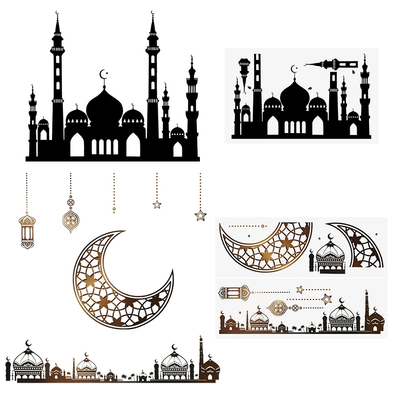1pcs Eid Mubarak Window PVC Sticker Wall Sticker Muslim Islamic Ramadan Holiday Gift Party DIY Home Mural Decoration Supplies
1pcs Eid Mubarak Window PVC Sticker Wall Sticker Muslim Islamic Ramadan Holiday Gift Party DIY Home Mural Decoration Supplies