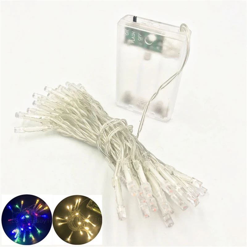 

3*AA Battery Operated Waterproof Fairy LED String Lights Christmas Light For Holiday Party Wedding Decoration 2M 3M 4M 5M 10M