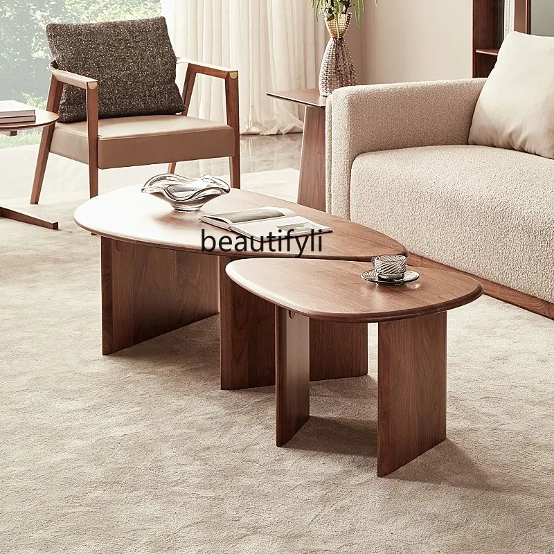 zqNorth America Imported Black Walnut Pure Solid Wood Furniture Living Room Water Drop Tea Table Combination Nordic Side Table
zqNorth America Imported Black Walnut Pure Solid Wood Furniture Living Room Water Drop Tea Table Combination Nordic Side Table