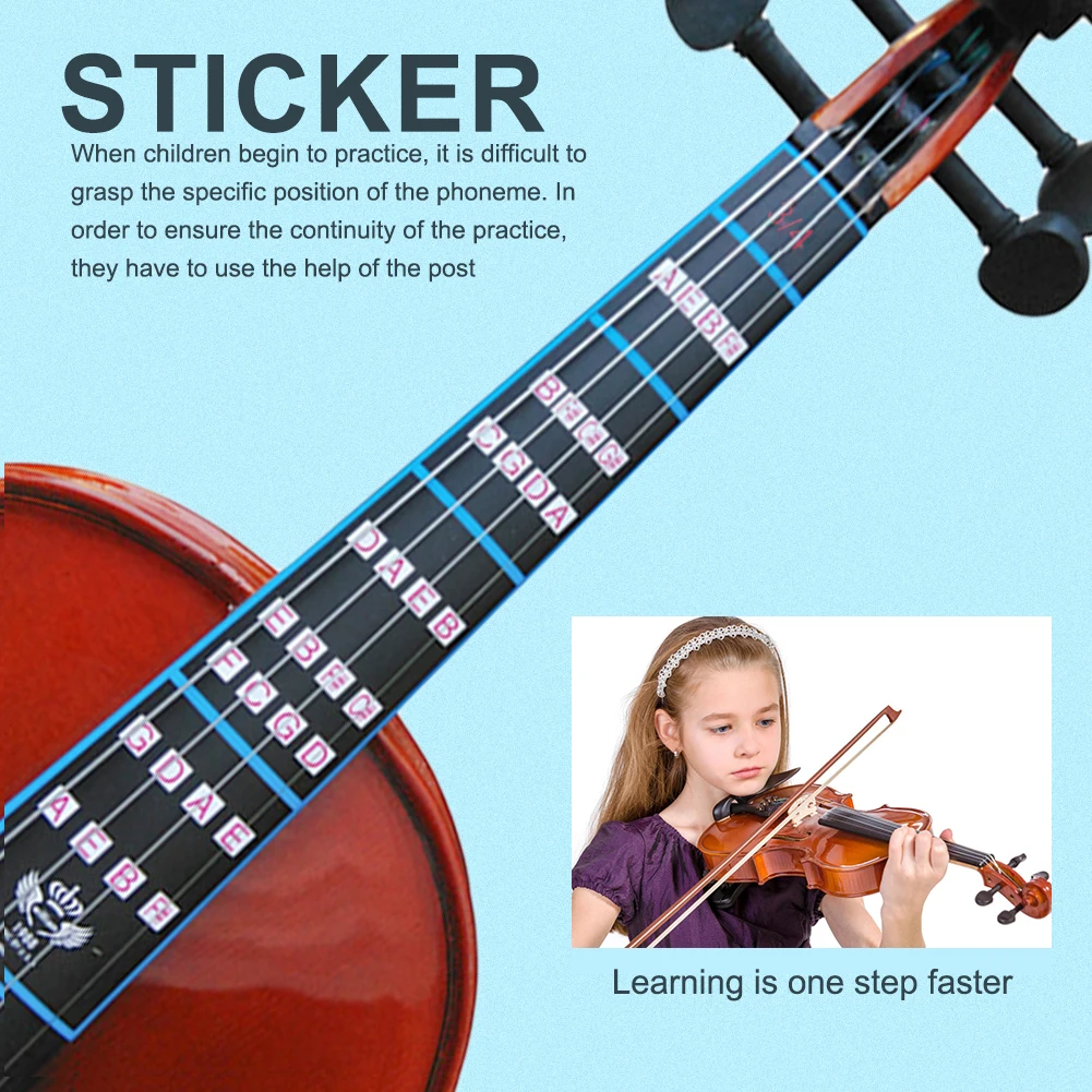 3/4 4/4 Violin Fretboard Sticker Tape Beginners Fingerboard Chart Finger Marker Note Labels Fingerboard Fret Sticker
3/4 4/4 Violin Fretboard Sticker Tape Beginners Fingerboard Chart Finger Marker Note Labels Fingerboard Fret Sticker