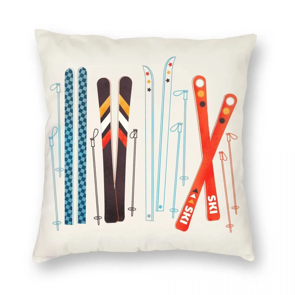Colorful Retro Ski Illustration Square Pillowcase Polyester Linen Velvet Pattern Zip Decor Pillow Case Sofa Cushion Cover
Colorful Retro Ski Illustration Square Pillowcase Polyester Linen Velvet Pattern Zip Decor Pillow Case Sofa Cushion Cover
