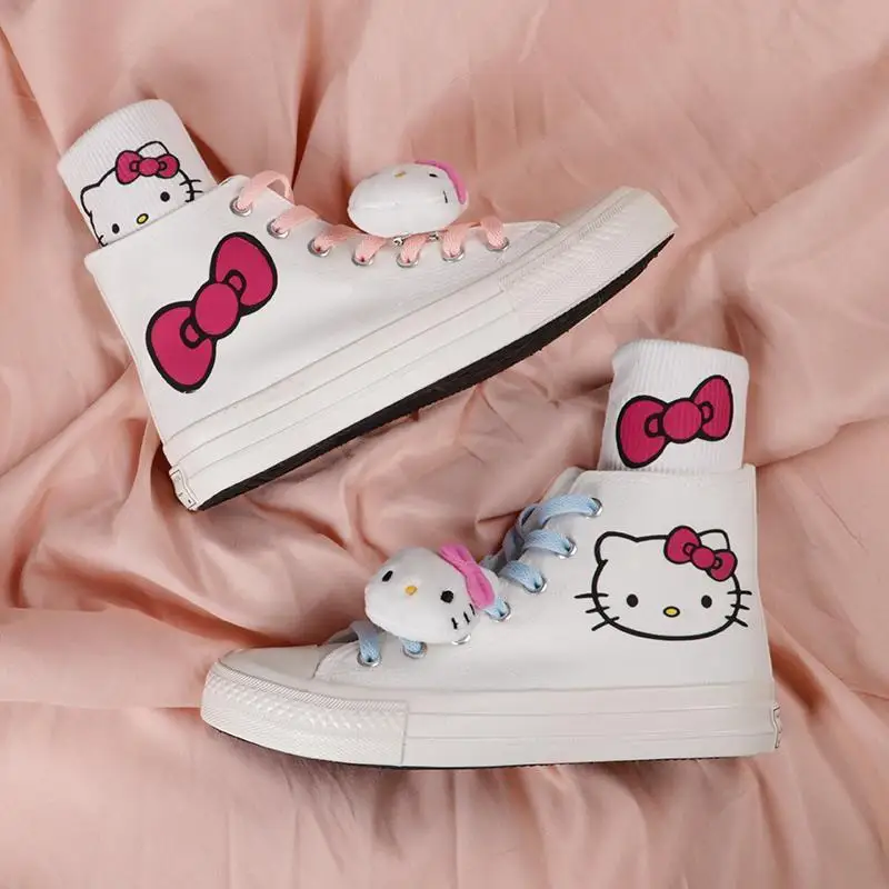 2022 New Hello Kitty joint shoes female students hellokitty canvas shoes New High-Top Canvas Shoes Schoolgirls Shoes Toys Girls
2022 New Hello Kitty joint shoes female students hellokitty canvas shoes New High-Top Canvas Shoes Schoolgirls Shoes Toys Girls