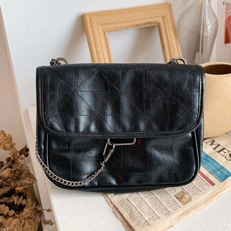 Rhombus Pattern Rock Soft Flap Single Shoulder Crossbody Pack Chain Bag Luxury Handbag For Woman 2022 PU Leather Messenger Bolsa
Rhombus Pattern Rock Soft Flap Single Shoulder Crossbody Pack Chain Bag Luxury Handbag For Woman 2022 PU Leather Messenger Bolsa