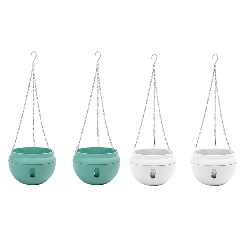 SEWS-2Pcs Plastic Hanging Planter Self Watering Basket With Hooks, Hanging Flower Pot With Detachable Base
SEWS-2Pcs Plastic Hanging Planter Self Watering Basket With Hooks, Hanging Flower Pot With Detachable Base