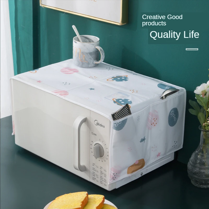 Kitchen Microwave Dust Cover Small Fresh Household Oven With Storage Bag Waterproof Dustproof Anti-fume Cloth Cover Dust Covers
Kitchen Microwave Dust Cover Small Fresh Household Oven With Storage Bag Waterproof Dustproof Anti-fume Cloth Cover Dust Covers