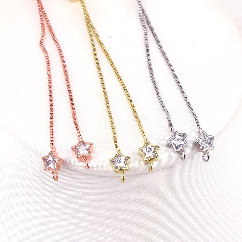 20PCS, Brass star rhinestone simple adjustable bracelet chain for jewelry making diy bracelet chains accessories
20PCS, Brass star rhinestone simple adjustable bracelet chain for jewelry making diy bracelet chains accessories