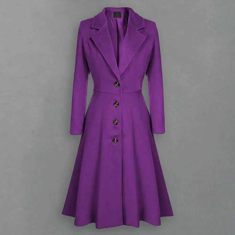 Popular Woolen Outerwear Pockets Thick Winter Single Breasted Long Woolen Cardigan Windproof Woolen Coat Cold Weather Wear
Popular Woolen Outerwear Pockets Thick Winter Single Breasted Long Woolen Cardigan Windproof Woolen Coat Cold Weather Wear