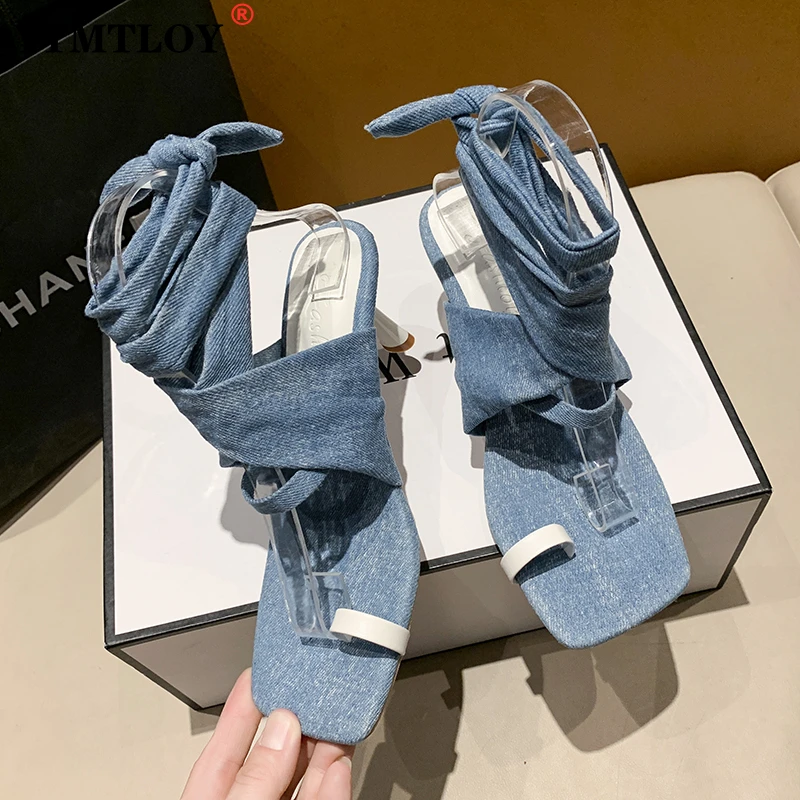 Summer Sandals Women's Ankle Strap Fashion Square Toe High Heels New Female Stilettos Zapatos De Mujer blue heels
Summer Sandals Women's Ankle Strap Fashion Square Toe High Heels New Female Stilettos Zapatos De Mujer blue heels