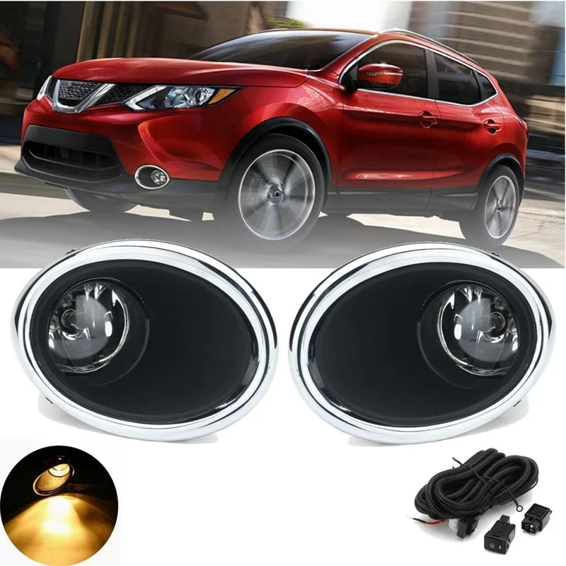 For Nissan QASHQAI J11 ROGUE 2014-2017 Bright Light Lamp Covers Front Bumper Fog Lights Driving Lamps Lens H8 Bulb Kit
For Nissan QASHQAI J11 ROGUE 2014-2017 Bright Light Lamp Covers Front Bumper Fog Lights Driving Lamps Lens H8 Bulb Kit