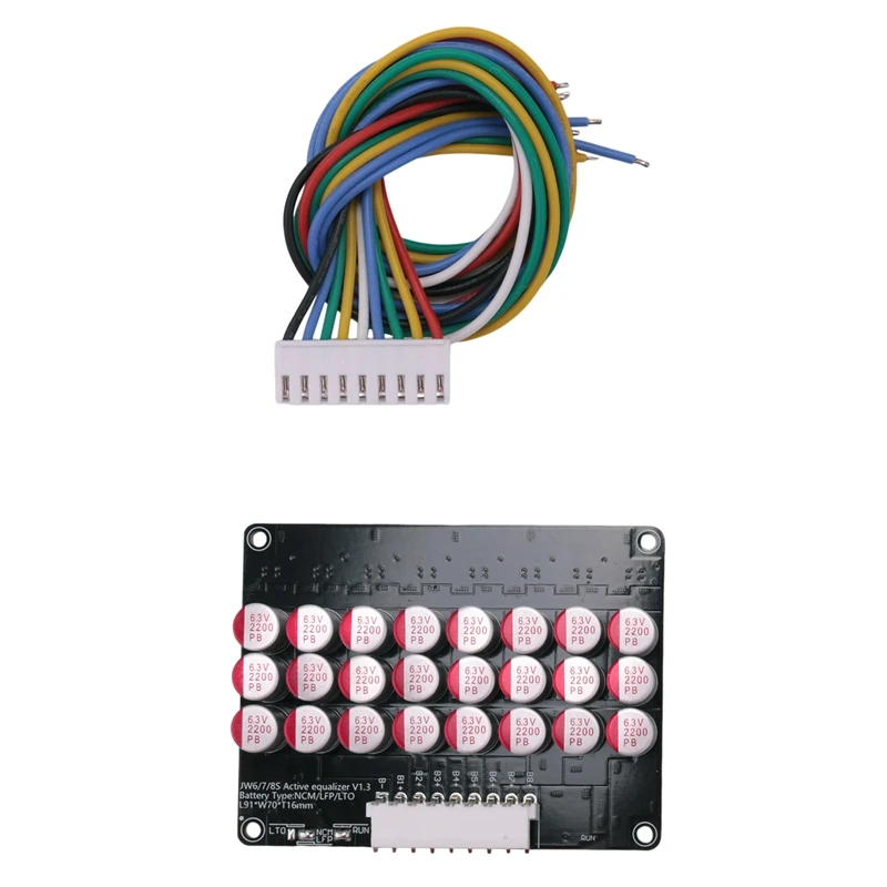 Whole Group Balancer 8S 5A Active Lithium Lifepo4 Battery Equalizer Energy Transfer Capacitor BMS Board
Whole Group Balancer 8S 5A Active Lithium Lifepo4 Battery Equalizer Energy Transfer Capacitor BMS Board