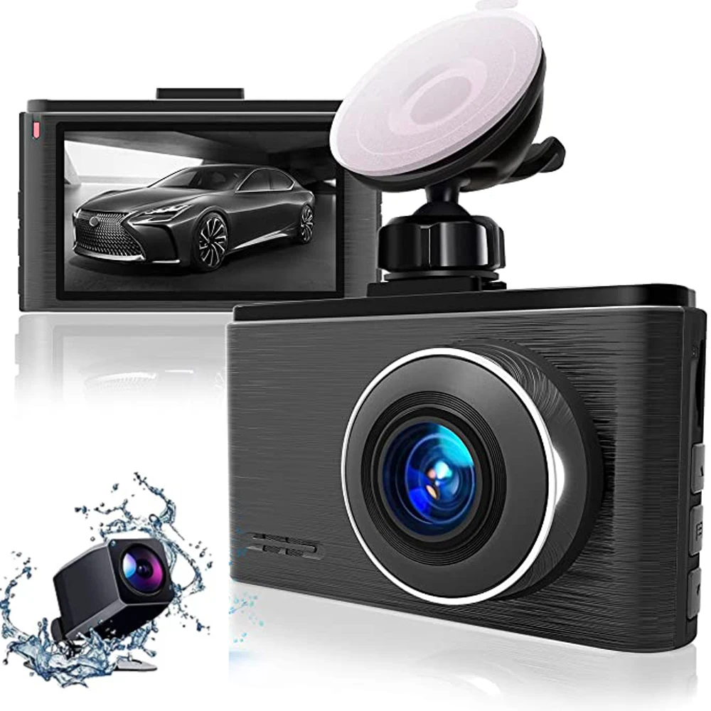 JWKG Dash Cam Front and Rear 1296P+1080P Sony IMX323 Sensor 6-Glass Wide Angle Lens Dual Dash Cam with 3" LCD Screen Super Night
JWKG Dash Cam Front and Rear 1296P+1080P Sony IMX323 Sensor 6-Glass Wide Angle Lens Dual Dash Cam with 3" LCD Screen Super Night