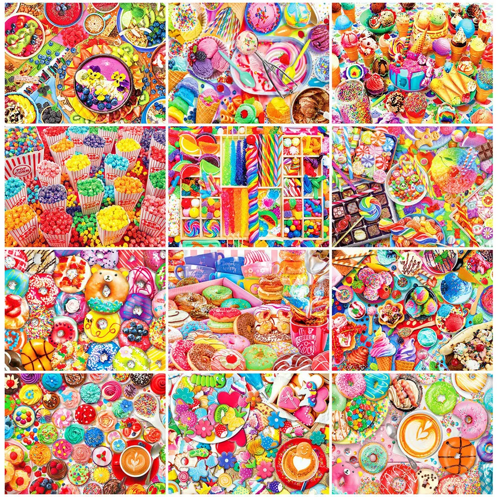 HUACAN Алмазная мозаика Десертный торт Алмазная вышивка Пончики декорации картина стразами украшения для дома 
HUACAN Алмазная мозаика Десертный торт Алмазная вышивка Пончики декорации картина стразами украшения для дома