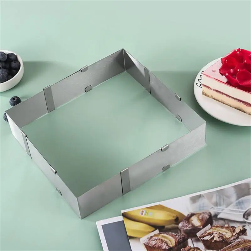 Square Stainless Steel Cup Set A Multi-use Unlimited Use Cake Embryos Free Adjustment Cake Mold Kitchen Supplies Silicone Mold
Square Stainless Steel Cup Set A Multi-use Unlimited Use Cake Embryos Free Adjustment Cake Mold Kitchen Supplies Silicone Mold