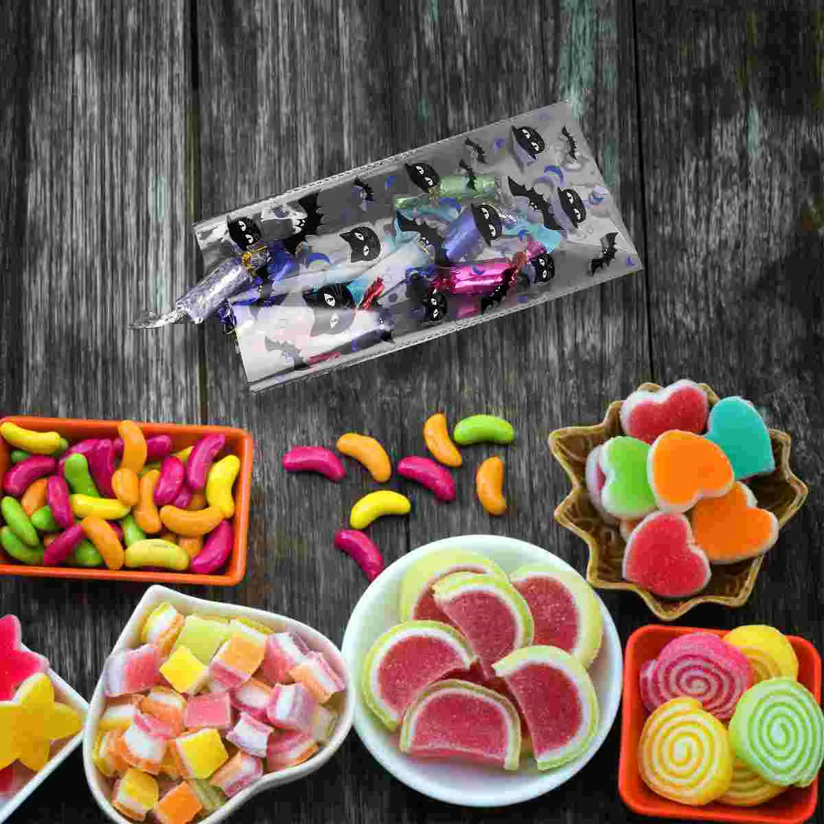 Bagstreatself Cookie Candy Clear Supplies Party Decorations Trick Or Bag Storage Pouches Gift Pattern Bat Cat Adhesive
Bagstreatself Cookie Candy Clear Supplies Party Decorations Trick Or Bag Storage Pouches Gift Pattern Bat Cat Adhesive