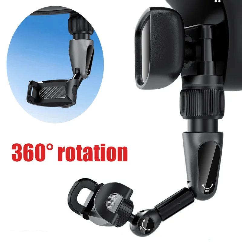 New Rearview Mirror Phone Holder 360 Rotation Multifunctional Cell Phone Clip Car Navigation GPS Bracket Rotatable Stand
New Rearview Mirror Phone Holder 360 Rotation Multifunctional Cell Phone Clip Car Navigation GPS Bracket Rotatable Stand