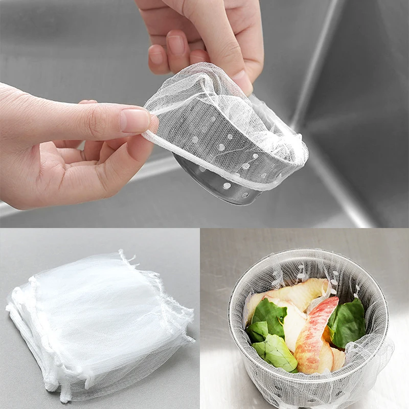100PCS Sink Filter Mesh Bag Prevent The Sink From Clogging Filter Bag Portable Sleeve Filter Garbage Bag Kitchen Supplies Filter
100PCS Sink Filter Mesh Bag Prevent The Sink From Clogging Filter Bag Portable Sleeve Filter Garbage Bag Kitchen Supplies Filter