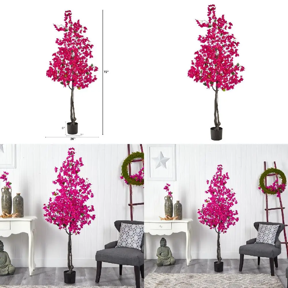 Ha Motan Home Decor Ha Motan Artificial Bougainvillea Artificial Tree in Plastic Pot - Perfect Home Decor Choice with Vivid Colo
Ha Motan Home Decor Ha Motan Artificial Bougainvillea Artificial Tree in Plastic Pot - Perfect Home Decor Choice with Vivid Colo
