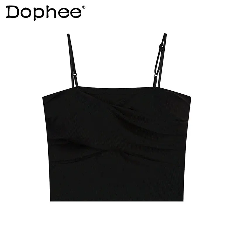 Padded Strap Sexy Vest Women's Spring 2023 New Korean Style Sling Short Small Inner Wear Hot Girl Top Camisoles Y2k Accessories
Padded Strap Sexy Vest Women's Spring 2023 New Korean Style Sling Short Small Inner Wear Hot Girl Top Camisoles Y2k Accessories