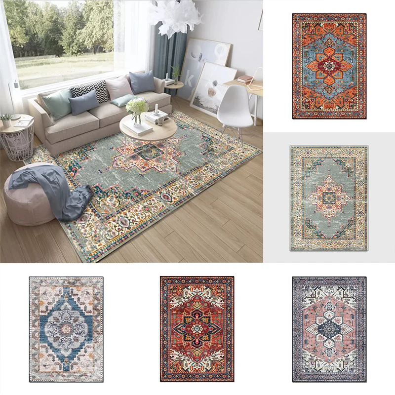 Bohemia Persian Style Carpets Bedroom Non-Slip Area Rugs Boho Morocco Ethnic Door Mats Decor and Carpets for Home Living Room 
Bohemia Persian Style Carpets Bedroom Non-Slip Area Rugs Boho Morocco Ethnic Door Mats Decor and Carpets for Home Living Room